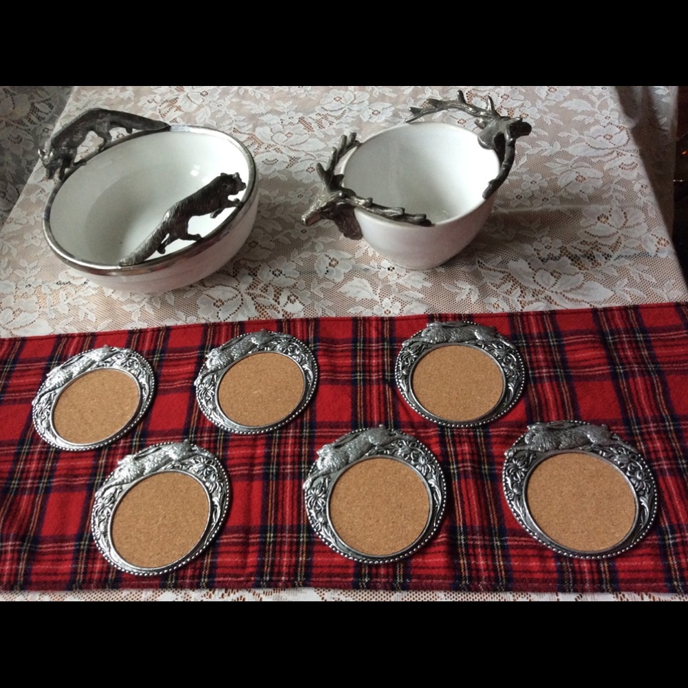 Vintage: Arthurs Court Rabbit {Hare} Coasters 6